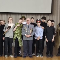 Встреча учащихся с ветераном боевых действий
